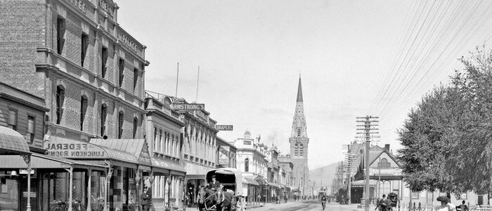 Early Christchurch street scene